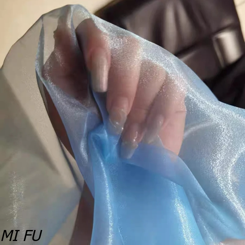 Light Crystal Sheer Liquid Glow Net High-End Wedding Dress Background Fabric DIY Curtain Hanfu Designer Fabric By The Meter
Light Crystal Sheer Liquid Glow Net High-End Wedding Dress Background Fabric DIY Curtain Hanfu Designer Fabric By The Meter