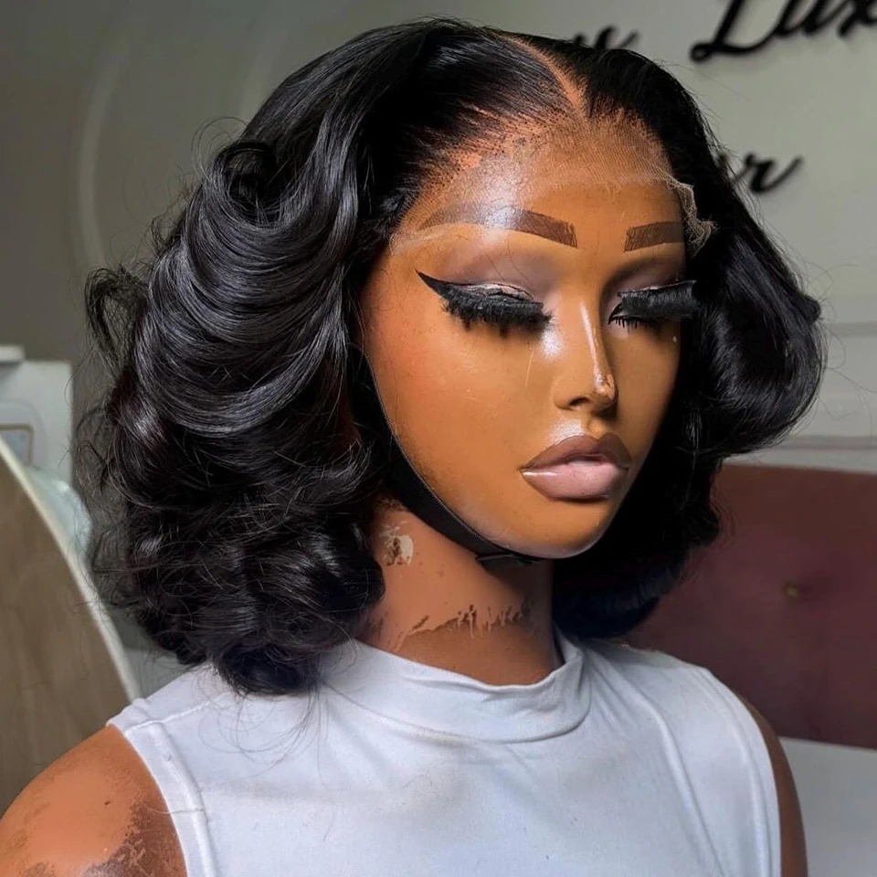 Malaysian Human Hair Wigs Loose Body Wave Bob Wig Preplucked 13x4 Transparent Lace Front Short Bob Wig Natural Color 250 Density
Malaysian Human Hair Wigs Loose Body Wave Bob Wig Preplucked 13x4 Transparent Lace Front Short Bob Wig Natural Color 250 Density