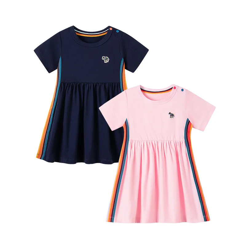 Summer Short Sleeve Girls Dress New Cotton Summer Dress Cute Children's Skirt
Summer Short Sleeve Girls Dress New Cotton Summer Dress Cute Children's Skirt