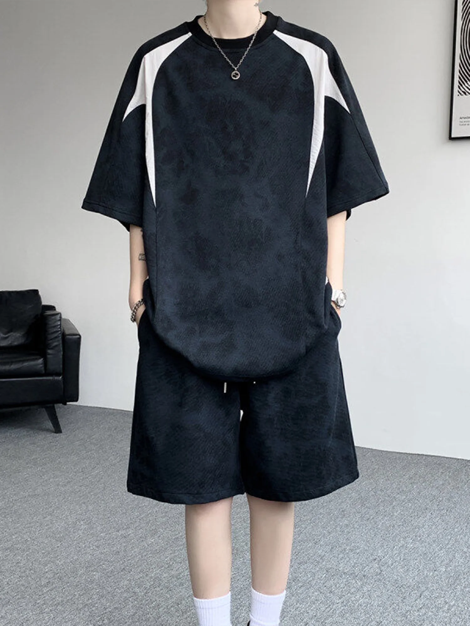 Cool Men's Summer Retro Tie Dye ort Sve T-irt Set Two Pieces Youth Faion Loose Fit round Ne Breathable Polyester B...
Cool Men's Summer Retro Tie Dye ort Sve T-irt Set Two Pieces Youth Faion Loose Fit round Ne Breathable Polyester B...