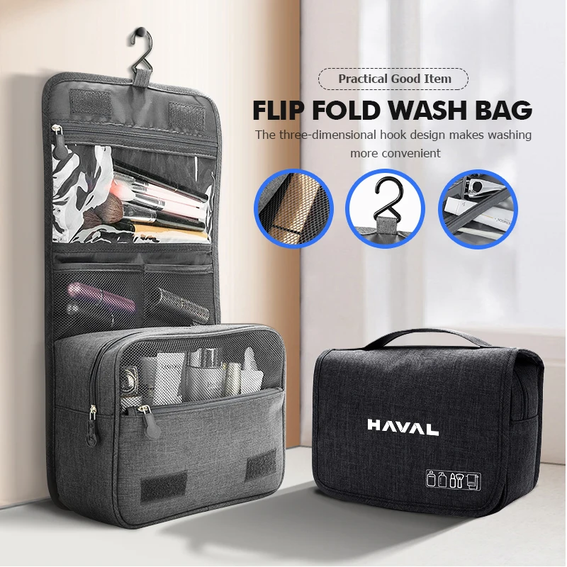 Hanging Cosmetic Bag Travel Toiletry Wash Make Up Storage Pouch For Haval H6 Dargo M6 H9 H6S F7 F7X Jolion X DOG XY
Hanging Cosmetic Bag Travel Toiletry Wash Make Up Storage Pouch For Haval H6 Dargo M6 H9 H6S F7 F7X Jolion X DOG XY