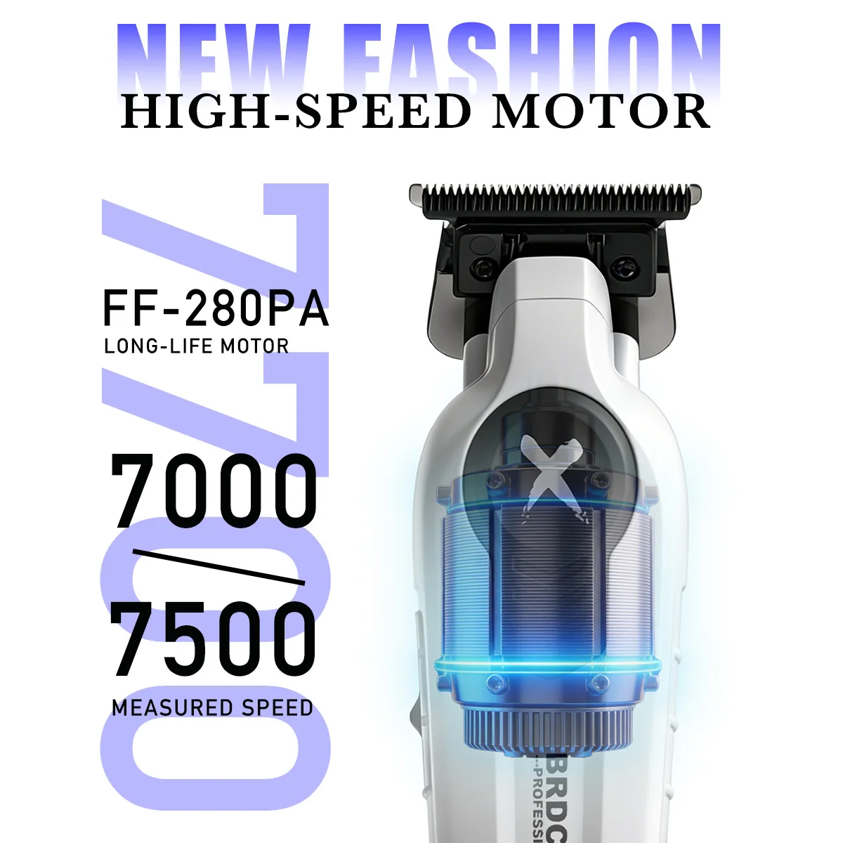 BRDCLIP Professional Electric Hair Trimmer FA1T X Series 7700RPM Hair Salon Carving Gradual Clipper Machine Men's Barber Shop
BRDCLIP Professional Electric Hair Trimmer FA1T X Series 7700RPM Hair Salon Carving Gradual Clipper Machine Men's Barber Shop
