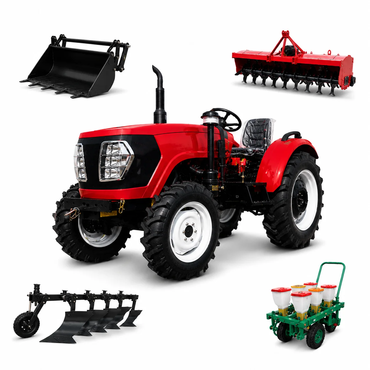 Customizable Remote Control Crawler Tractor with Hydraulic Attachment System for Farm Orchard Field and Loader Work
Customizable Remote Control Crawler Tractor with Hydraulic Attachment System for Farm Orchard Field and Loader Work