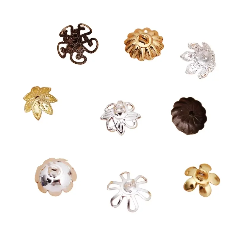 BoYuTe (100 Pieces/Lot) 8-9-10MM Metal Brass Flower Bead End Caps with Hanging Loop Diy Jewelry Making Handmade Materials
BoYuTe (100 Pieces/Lot) 8-9-10MM Metal Brass Flower Bead End Caps with Hanging Loop Diy Jewelry Making Handmade Materials