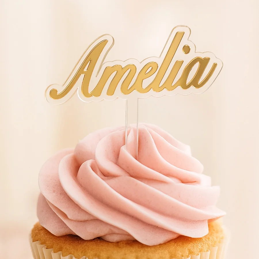 Custom Acrylic Name Cake Topper Personalized Mirror Cake Decoration for Birthday Wedding Party Cupcake
Custom Acrylic Name Cake Topper Personalized Mirror Cake Decoration for Birthday Wedding Party Cupcake