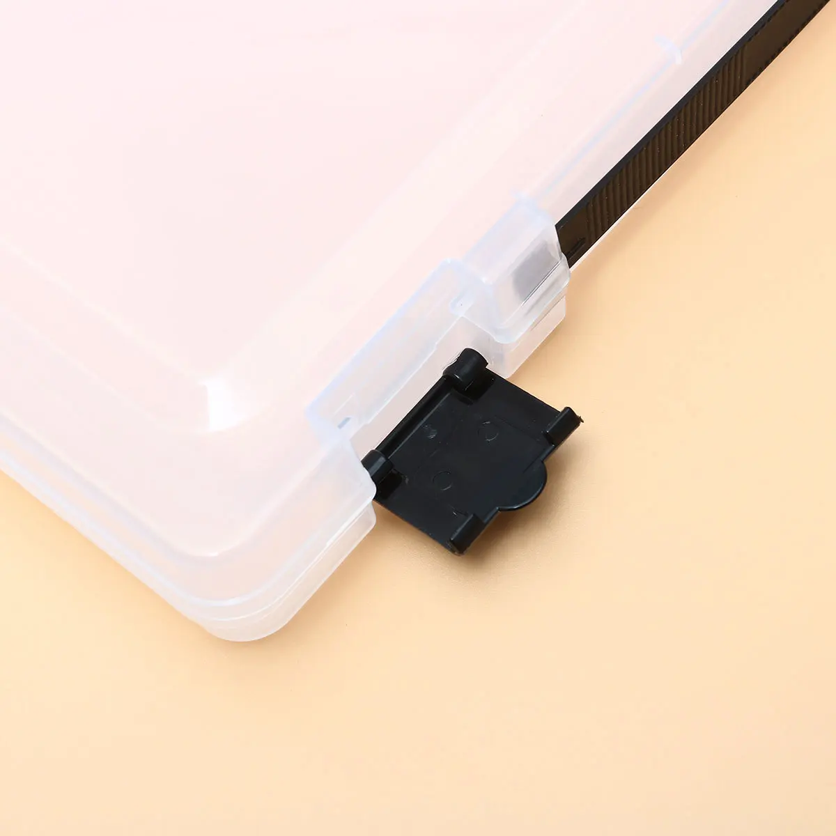 Clear Transparent Box Document File Case Stackable Lightweight Plastic Paper Certificate Holder With Black Buckles Document 
Clear Transparent Box Document File Case Stackable Lightweight Plastic Paper Certificate Holder With Black Buckles Document