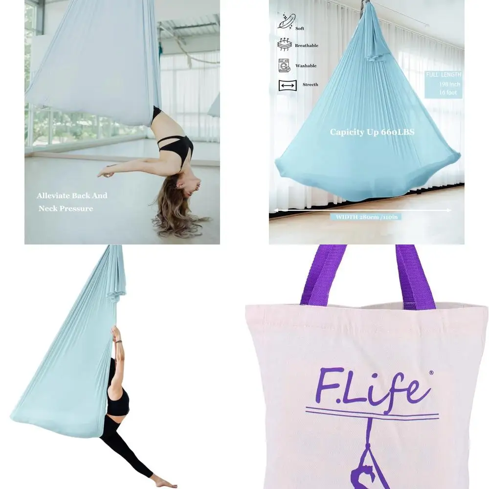 Yoga Inversion Hammock with Strength Training Kit for Beginners
Yoga Inversion Hammock with Strength Training Kit for Beginners