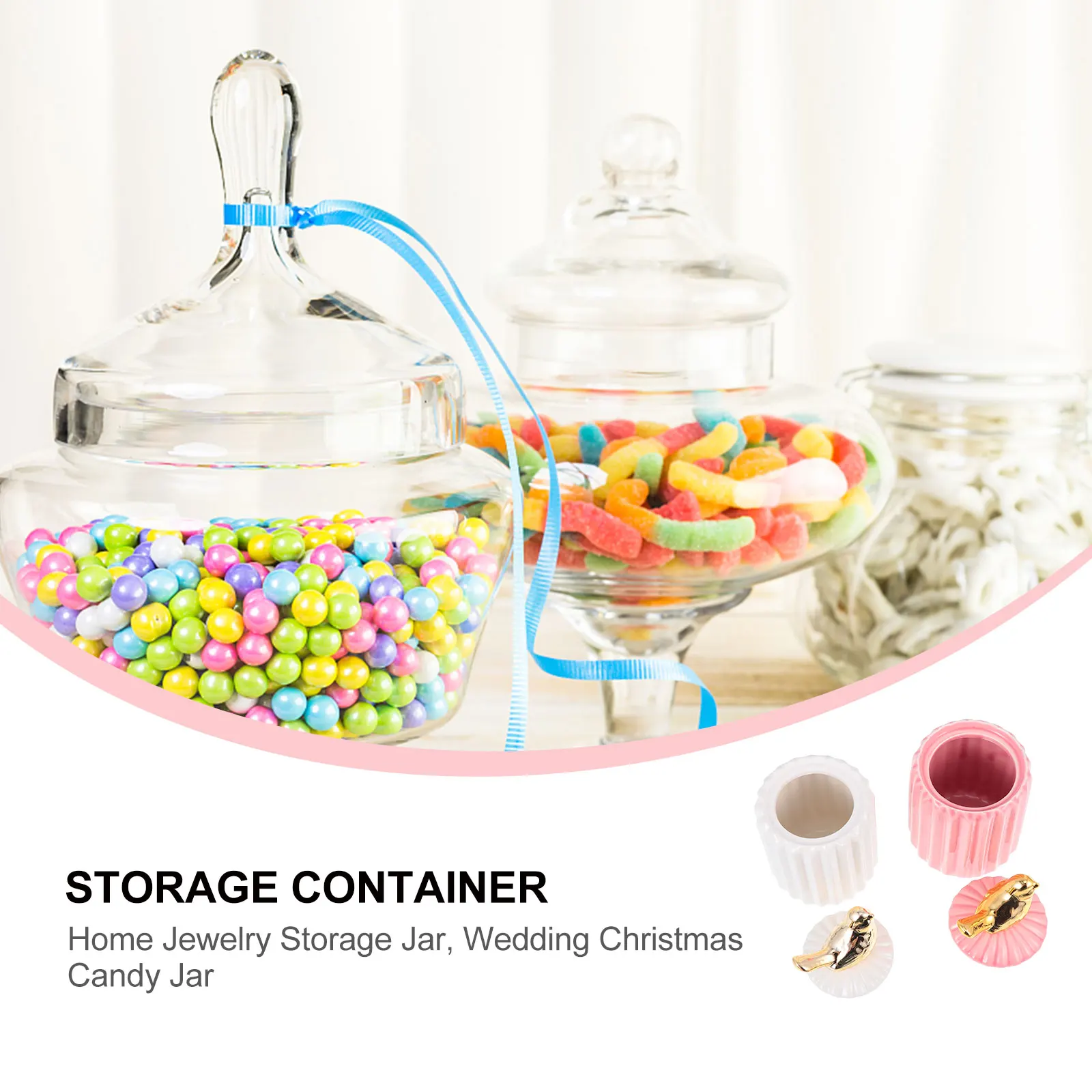 1Pcs Ceramic Sealing Jar with Rabbit Ear Decor Transparent Glass Food Storage Container Kitchen Pantry Organization Jar
1Pcs Ceramic Sealing Jar with Rabbit Ear Decor Transparent Glass Food Storage Container Kitchen Pantry Organization Jar