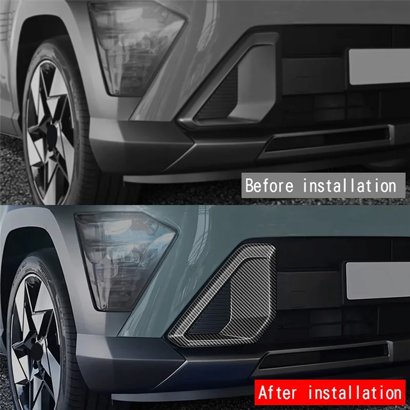 AU28-Car Front Fog Lamp Light Cover Trim For Hyundai KONA 2024+ Car Trim Parts Carbon Fiber Pattern
AU28-Car Front Fog Lamp Light Cover Trim For Hyundai KONA 2024+ Car Trim Parts Carbon Fiber Pattern