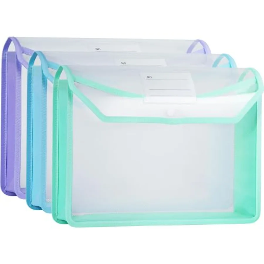Plastic Expanding File Folder, Clear Envelopes Fit Letter and A4 Size, Folders for Documents with Snap Closure, No Dividers, La
Plastic Expanding File Folder, Clear Envelopes Fit Letter and A4 Size, Folders for Documents with Snap Closure, No Dividers, La