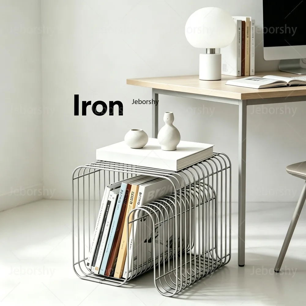 Iron Wire Book Storage Rack, Minimalist Metal Organizer for Books Magazines, Freestanding Holder for Home Office Bedroom
Iron Wire Book Storage Rack, Minimalist Metal Organizer for Books Magazines, Freestanding Holder for Home Office Bedroom
