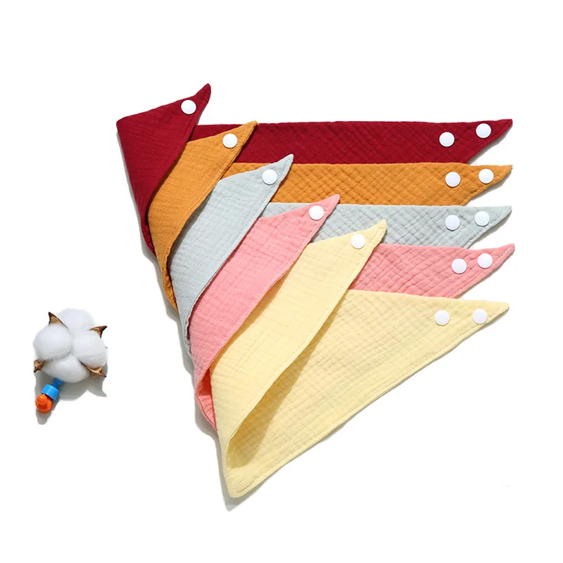 1PC Bebé Cotton Baby Feeding Drool Bibs Saliva Towel Triangle Solid Color Scarf Soft Bib Adjustable Snap Button Burp Cloth
1PC Bebé Cotton Baby Feeding Drool Bibs Saliva Towel Triangle Solid Color Scarf Soft Bib Adjustable Snap Button Burp Cloth