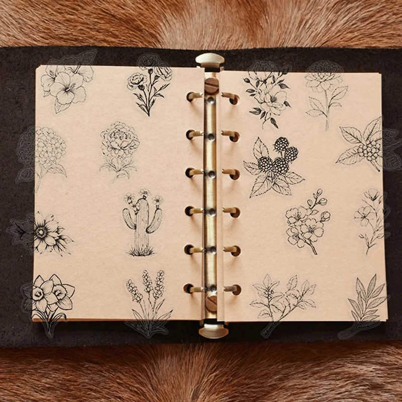 Creative DIY Transparent Black White Flower Plant Stickers 50Pcs PET Vintage Decals For Laptop Scrapbooking Art Craft Decoration
Creative DIY Transparent Black White Flower Plant Stickers 50Pcs PET Vintage Decals For Laptop Scrapbooking Art Craft Decoration