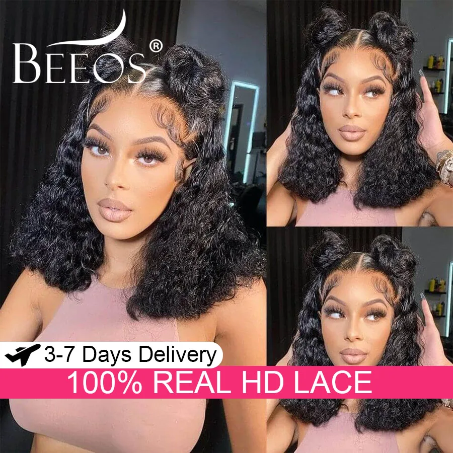13x6 HD Lace Frontal Human Hair Wigs Short Water Wave Bob Wigs Invisible Real HD Lace Frontal Wigs Pre Plucked Bleached Knots
13x6 HD Lace Frontal Human Hair Wigs Short Water Wave Bob Wigs Invisible Real HD Lace Frontal Wigs Pre Plucked Bleached Knots
