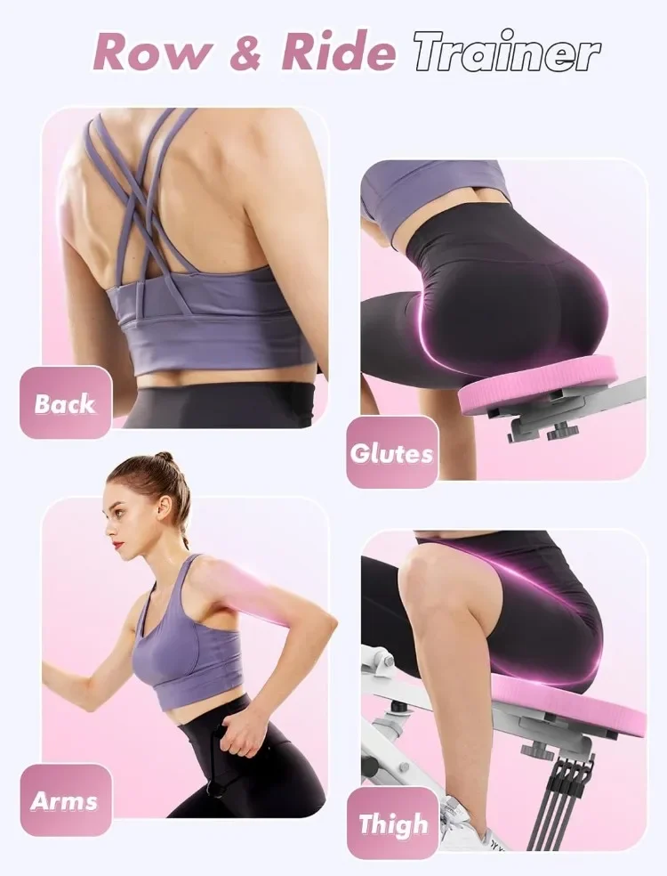 Pink Squat Machine for Home,330lbs Foldable,Adjustable 4 Resistance Bands,Ride & Rowing Machine,patio furniture
Pink Squat Machine for Home,330lbs Foldable,Adjustable 4 Resistance Bands,Ride & Rowing Machine,patio furniture