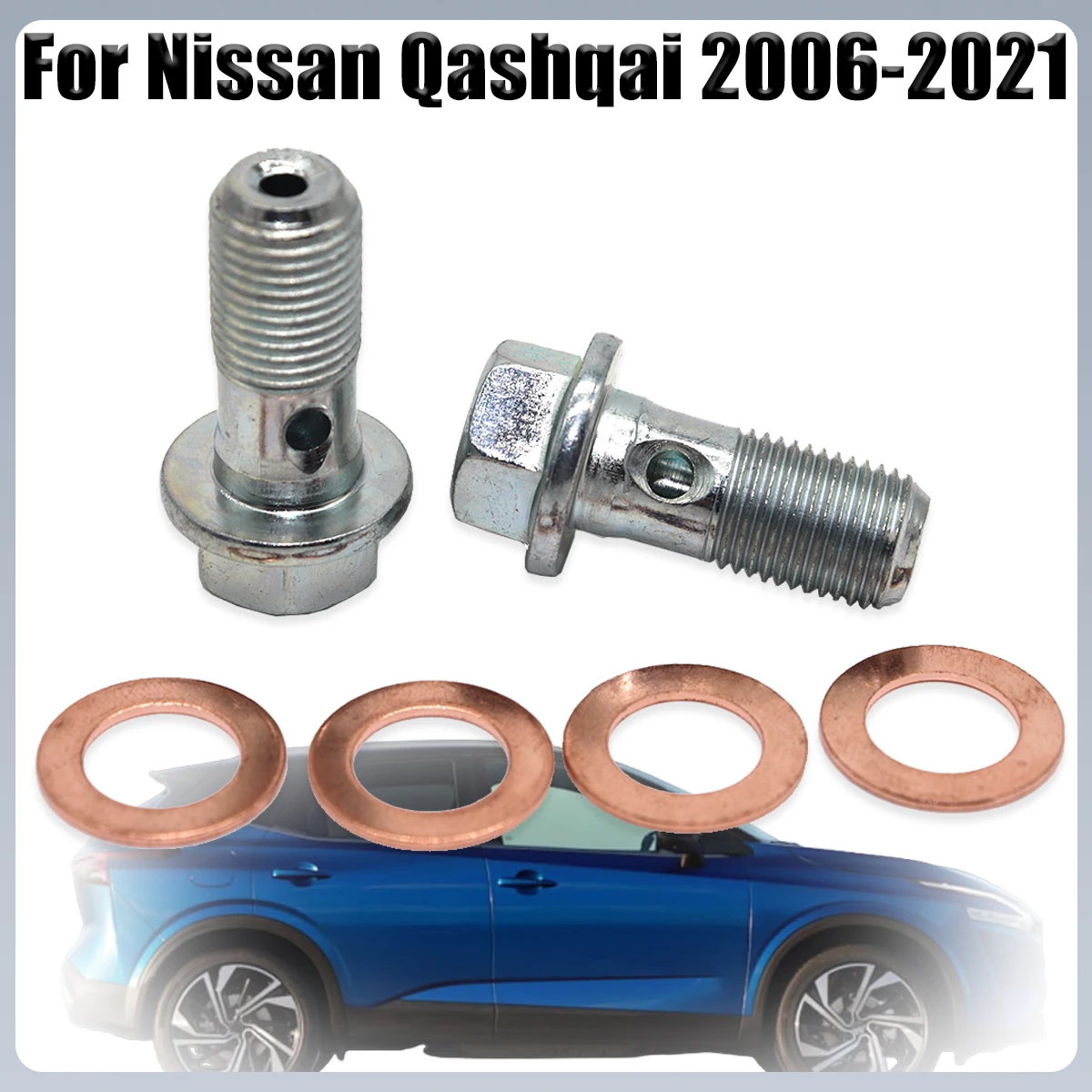 Front Left Right For Nissan Qashqai 2006 2007 2008-2021 Brake Caliper Hose Banjo Fittings Bolts Copper Sealing Crush Washers
Front Left Right For Nissan Qashqai 2006 2007 2008-2021 Brake Caliper Hose Banjo Fittings Bolts Copper Sealing Crush Washers