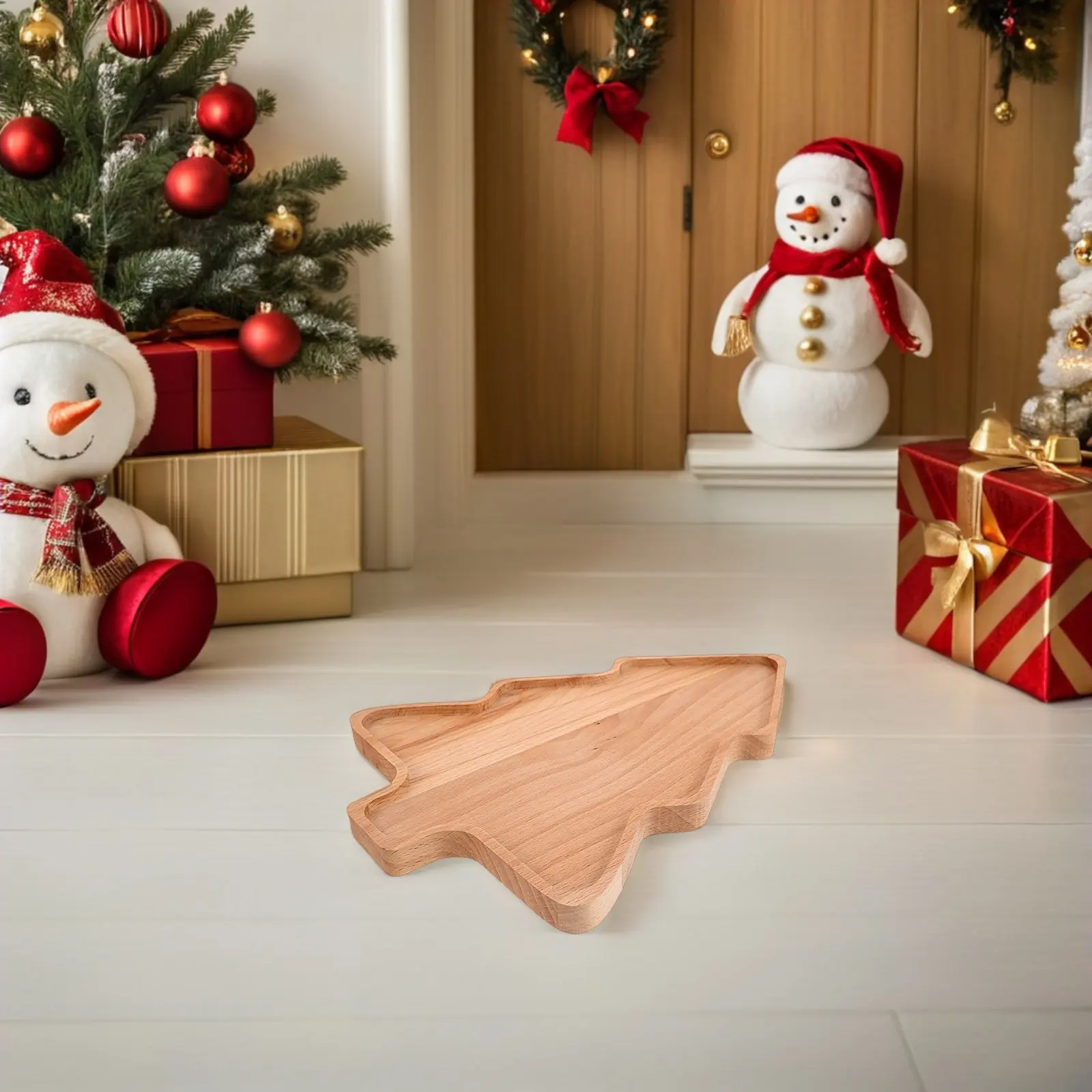 Christmas Tree Shaped Wooden Serving Tray Beech Wood Holiday Snack Candy Dessert Sushi Platter Christmas Tabletop Decorations
Christmas Tree Shaped Wooden Serving Tray Beech Wood Holiday Snack Candy Dessert Sushi Platter Christmas Tabletop Decorations