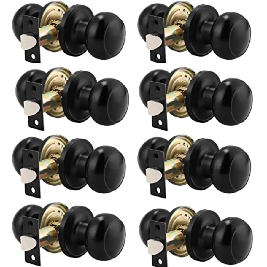 8 Pack Round Passage Door Knob Non-Locking Knobs,Keyless Doorknobs Interior/Exterior Door Lockset, Passage Knobs for Hallway/Cl
8 Pack Round Passage Door Knob Non-Locking Knobs,Keyless Doorknobs Interior/Exterior Door Lockset, Passage Knobs for Hallway/Cl