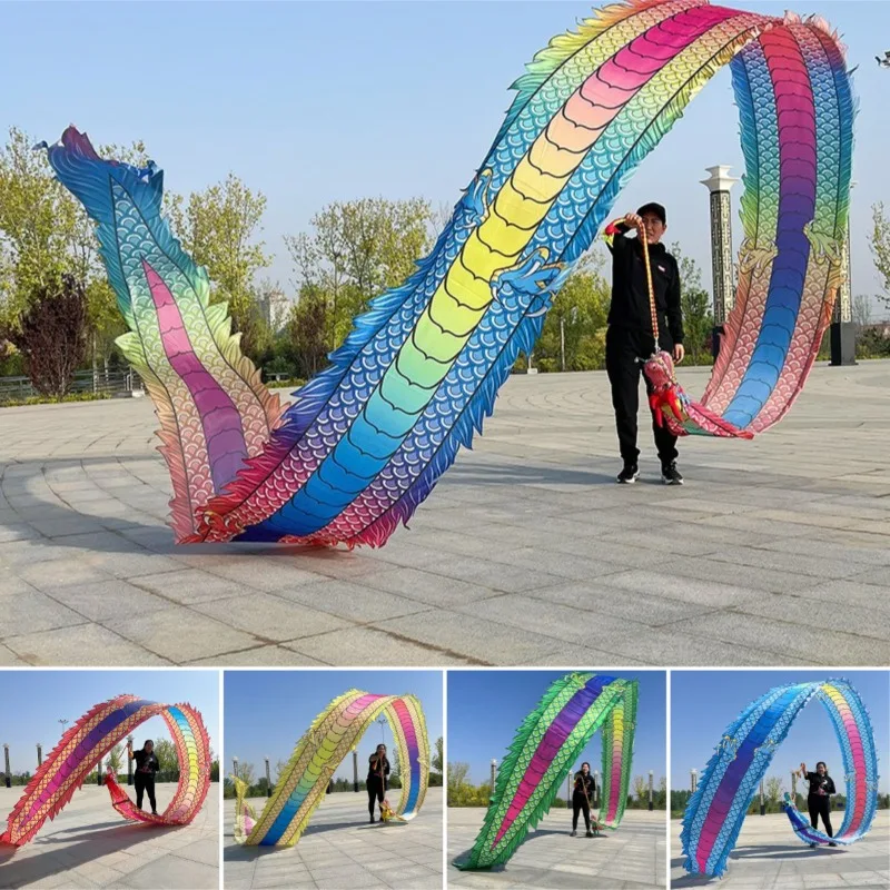 6/8m Chinese Dragon Dance Ribbon with Head Traditional Folk Dance Prop for Adult Fitness Square Dance Stage Performance
6/8m Chinese Dragon Dance Ribbon with Head Traditional Folk Dance Prop for Adult Fitness Square Dance Stage Performance