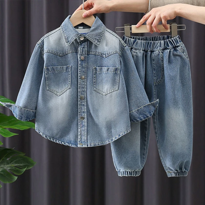 Children's Top And Bottom Clothes Set Spring Autumn Boy Clothing Sets For Children New Jacket+Jeans 2PCS Suit For Girl Outfits
Children's Top And Bottom Clothes Set Spring Autumn Boy Clothing Sets For Children New Jacket+Jeans 2PCS Suit For Girl Outfits