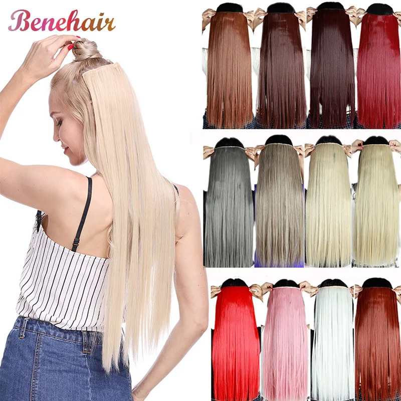 BENEHAIR Synthetic Clip In Hair Extension Long Straight Hair Piece Clip Hair Red Pink Purple Grey Hairpiece Fake Hair For Women
BENEHAIR Synthetic Clip In Hair Extension Long Straight Hair Piece Clip Hair Red Pink Purple Grey Hairpiece Fake Hair For Women