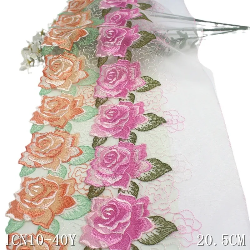 30 Yards Big Floral Embroidered Lace Trim Tulle Mesh Clothes Accessory Lingerie Bra Evening Dress Sewing Fabrics
30 Yards Big Floral Embroidered Lace Trim Tulle Mesh Clothes Accessory Lingerie Bra Evening Dress Sewing Fabrics