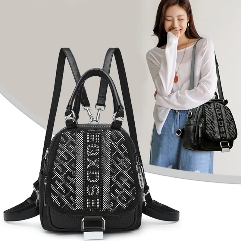 Luxury leather backpack women large capacity Multifunctio travel backpack fashion brand school bag for girl shoulder bag mochila
Luxury leather backpack women large capacity Multifunctio travel backpack fashion brand school bag for girl shoulder bag mochila