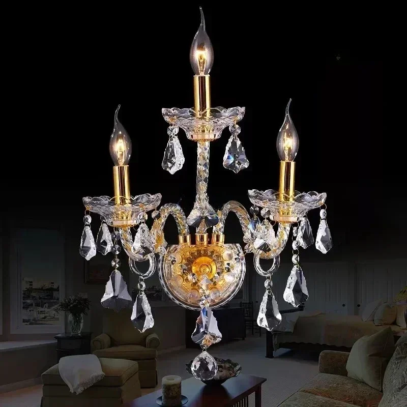 Cristal Home Optional Lustres De Clear Crystal Golden Chandeliers Multi 4/6/8/10/15/18 Arms Chandelier Wall Lamp LED E14 Lustre
Cristal Home Optional Lustres De Clear Crystal Golden Chandeliers Multi 4/6/8/10/15/18 Arms Chandelier Wall Lamp LED E14 Lustre