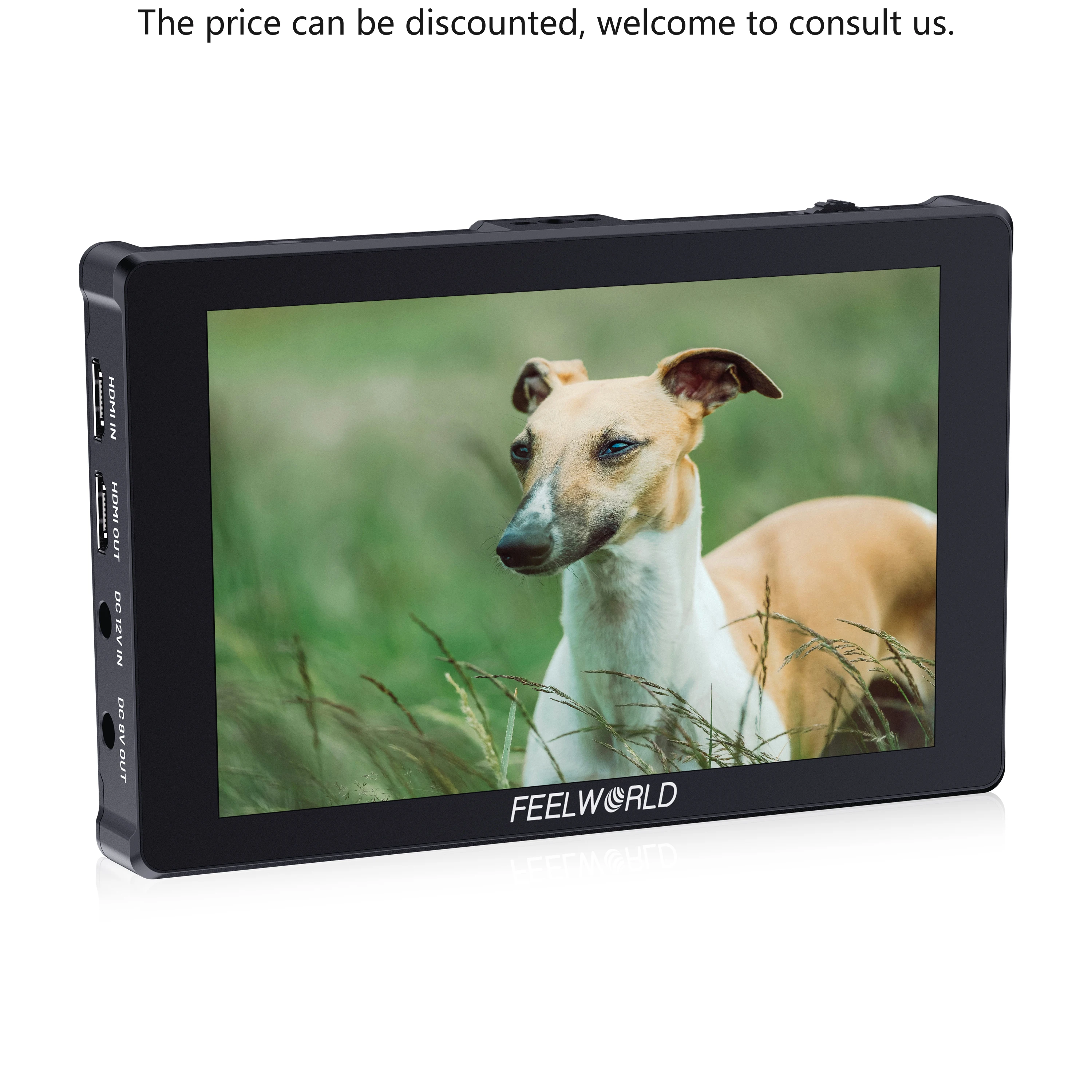 FEELWORLD F7 PLUS 7 Inch 1200nit Touch Screen 4K HDMI Ultra Bright Camera Monitor Bulk Order 
FEELWORLD F7 PLUS 7 Inch 1200nit Touch Screen 4K HDMI Ultra Bright Camera Monitor Bulk Order
