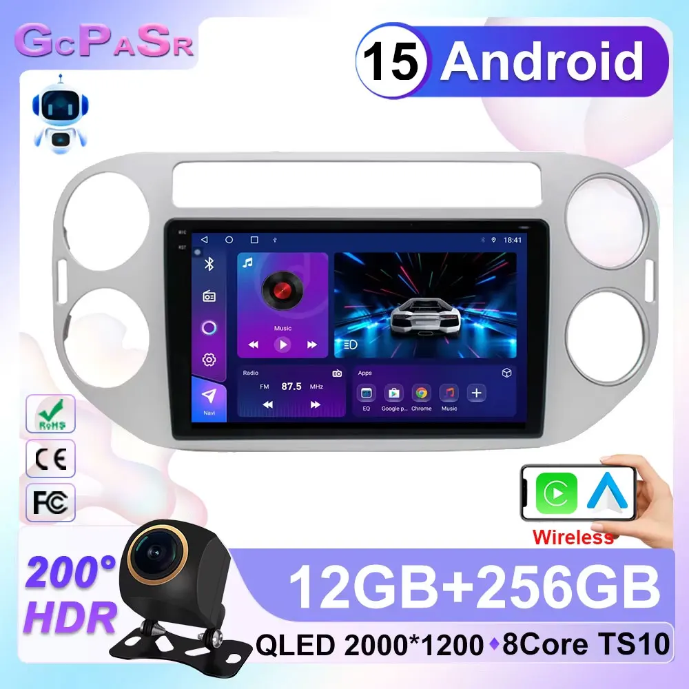Android 15 Car Carplay For VW Volkswagen Tiguan 1 NF 2006 2008-2012 2013 2014 2015 2016 Auto Radio Multimedia GPS Player Stereo
Android 15 Car Carplay For VW Volkswagen Tiguan 1 NF 2006 2008-2012 2013 2014 2015 2016 Auto Radio Multimedia GPS Player Stereo