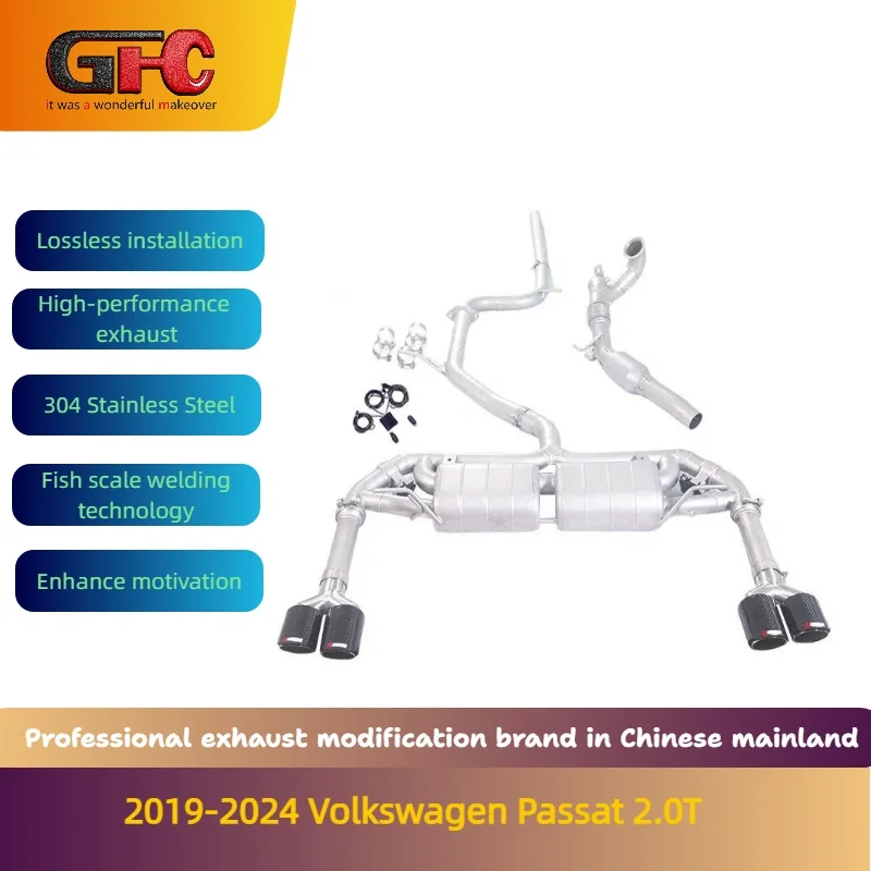 GFC Catback Exhaust System for 2019-2024 Volkswagen Passat 330 380 2.0T High-Performance Variable Valve with Mufflers And Tips
GFC Catback Exhaust System for 2019-2024 Volkswagen Passat 330 380 2.0T High-Performance Variable Valve with Mufflers And Tips