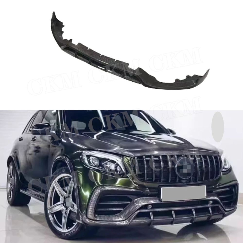 Dry Carbon Fiber Front Bumper Lip Chin Spoiler for Benz GLC63 AMG SUV 2020-2022 FRP Front Chin Spoiler Body Kits
Dry Carbon Fiber Front Bumper Lip Chin Spoiler for Benz GLC63 AMG SUV 2020-2022 FRP Front Chin Spoiler Body Kits