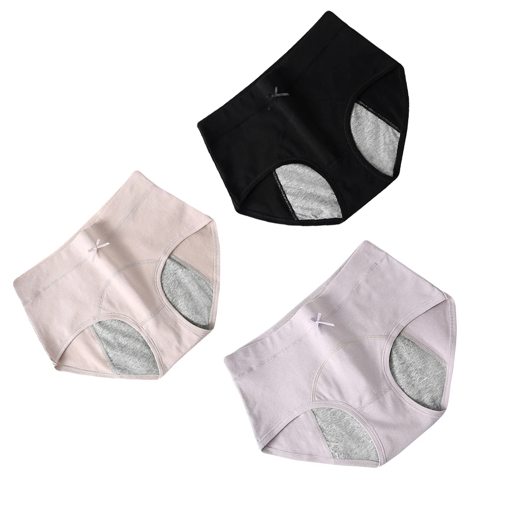 3 pcs Cotton Period Briefs Leak Proof Women Pants Moisture Absorbing Flexible Middle Waist Physiological Underwear Comfortable
3 pcs Cotton Period Briefs Leak Proof Women Pants Moisture Absorbing Flexible Middle Waist Physiological Underwear Comfortable