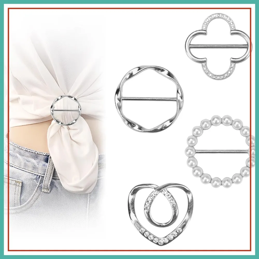4PCS Scarf Ring Clip - T-Shirt Ties Clips Clothes Corner Knotted Button Metal Round Shirt Clip Buckle
4PCS Scarf Ring Clip - T-Shirt Ties Clips Clothes Corner Knotted Button Metal Round Shirt Clip Buckle