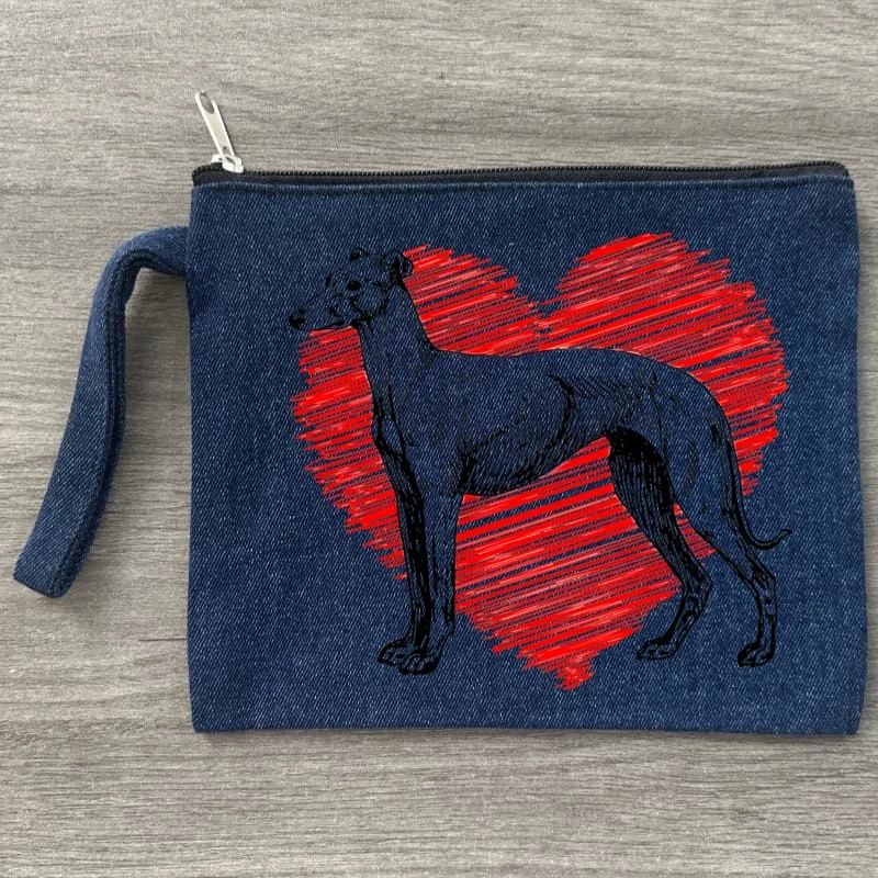 Greyhound Dog crazy greyhound lady Women Canvas Denim Cosmetic Bag Organizer Print Women Zipper Sundries Storage Makeup Bags
Greyhound Dog crazy greyhound lady Women Canvas Denim Cosmetic Bag Organizer Print Women Zipper Sundries Storage Makeup Bags