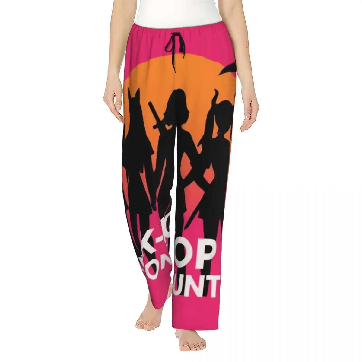 Pajamas For Female K-Pop Demon Hunters Huntrix Girls Night Pajama Trousers Breathable Pockets Sleepwear Bottoms Casual Homewear 
Pajamas For Female K-Pop Demon Hunters Huntrix Girls Night Pajama Trousers Breathable Pockets Sleepwear Bottoms Casual Homewear