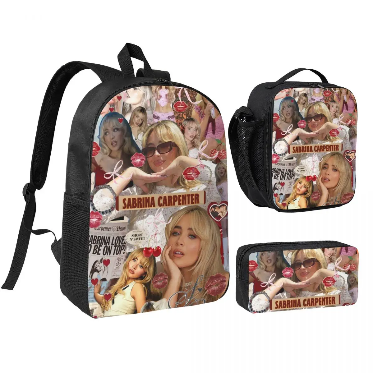 S-Sabrina Carpenter Album Singer Backpack Boys Girls BookBag School Bag Shoulder Bags 3ps Insulated Lunch Bag Pencil Case
S-Sabrina Carpenter Album Singer Backpack Boys Girls BookBag School Bag Shoulder Bags 3ps Insulated Lunch Bag Pencil Case