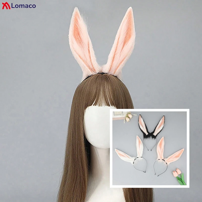Cute Girls Plush Rabbit Ears Headband Women Comic-Con Cosplay Props Animal Ears Headwear Simulation Bunny Ears Hairband
Cute Girls Plush Rabbit Ears Headband Women Comic-Con Cosplay Props Animal Ears Headwear Simulation Bunny Ears Hairband