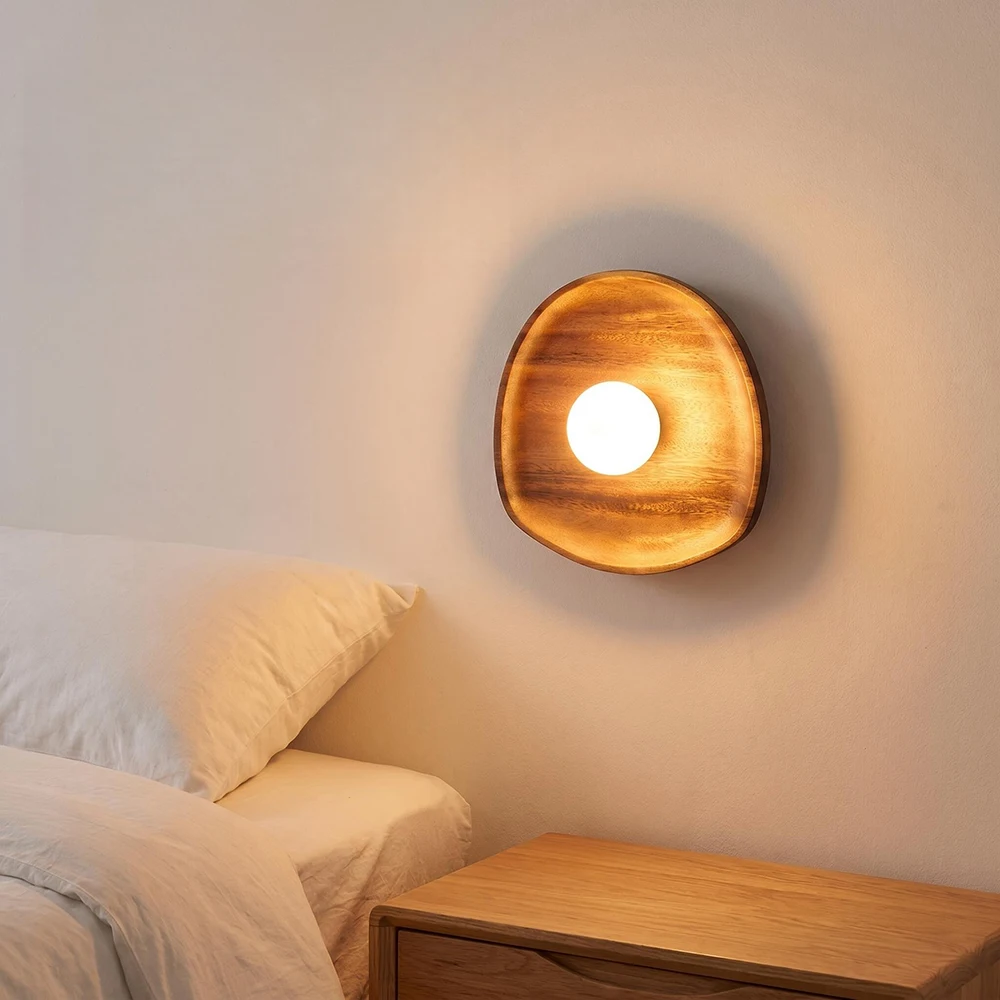 Creative Bedroom Bedside Wall Lights Solid Wood Lamp Indoor Living Room Decorative Wall Light White Glass Lamp for Hallway Aisle
Creative Bedroom Bedside Wall Lights Solid Wood Lamp Indoor Living Room Decorative Wall Light White Glass Lamp for Hallway Aisle