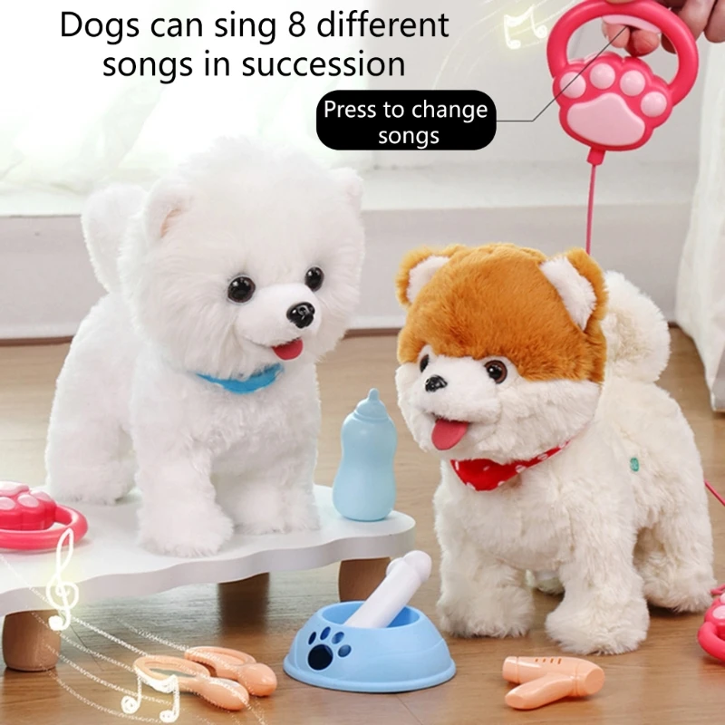 Интерактивная плюшевая игрушка с функциями движения и звука включает в себя набор детских бутылочек из 6 предметов для занятий и
Интерактивная плюшевая игрушка с функциями движения и звука включает в себя набор детских бутылочек из 6 предметов для занятий и