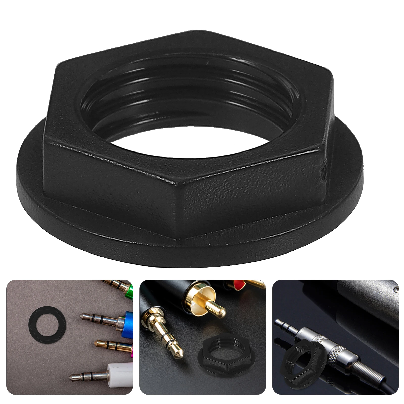 Nut for Audio Socket Black Durable Plastic UK Jack S-H902 S-H903 S-H904 S-H905 Earphone Parts Hardware Accessories
Nut for Audio Socket Black Durable Plastic UK Jack S-H902 S-H903 S-H904 S-H905 Earphone Parts Hardware Accessories