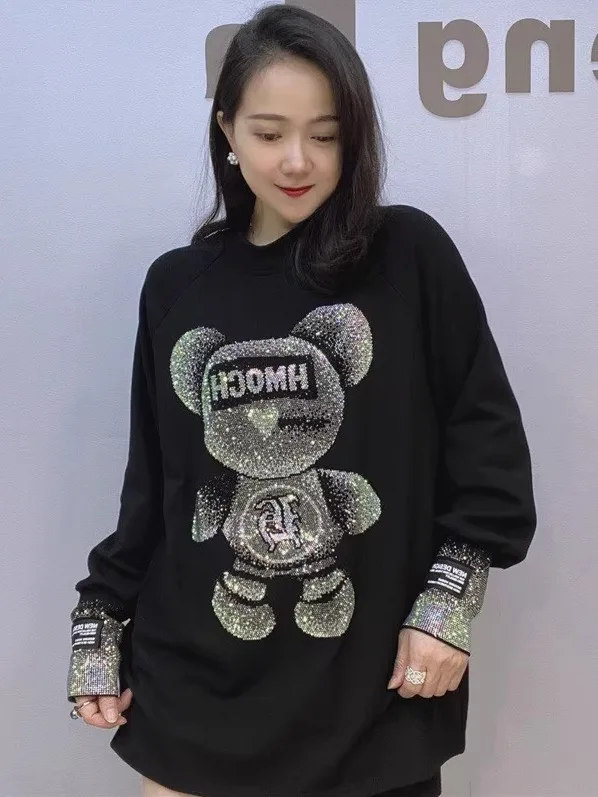 Women's Loose Long Sve Thiened Floing Base irt Winter Casual Sle Cotton T-irt with Diamond Print Creative Pattern
Women's Loose Long Sve Thiened Floing Base irt Winter Casual Sle Cotton T-irt with Diamond Print Creative Pattern