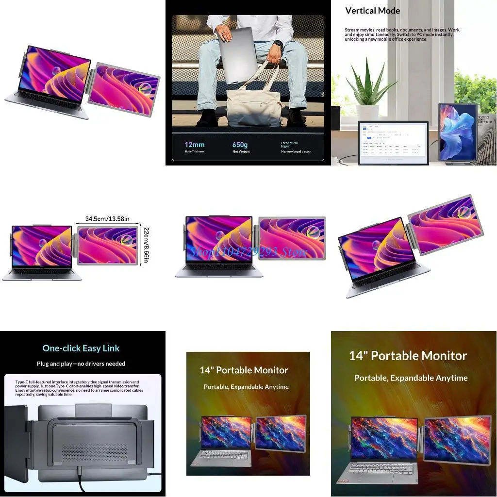 Y2GD Портативный удлинитель экрана монитора Разрешение FHD USB Type C HDTV Входы Регулируемая угловая подставка Офисные
Y2GD Портативный удлинитель экрана монитора Разрешение FHD USB Type C HDTV Входы Регулируемая угловая подставка Офисные