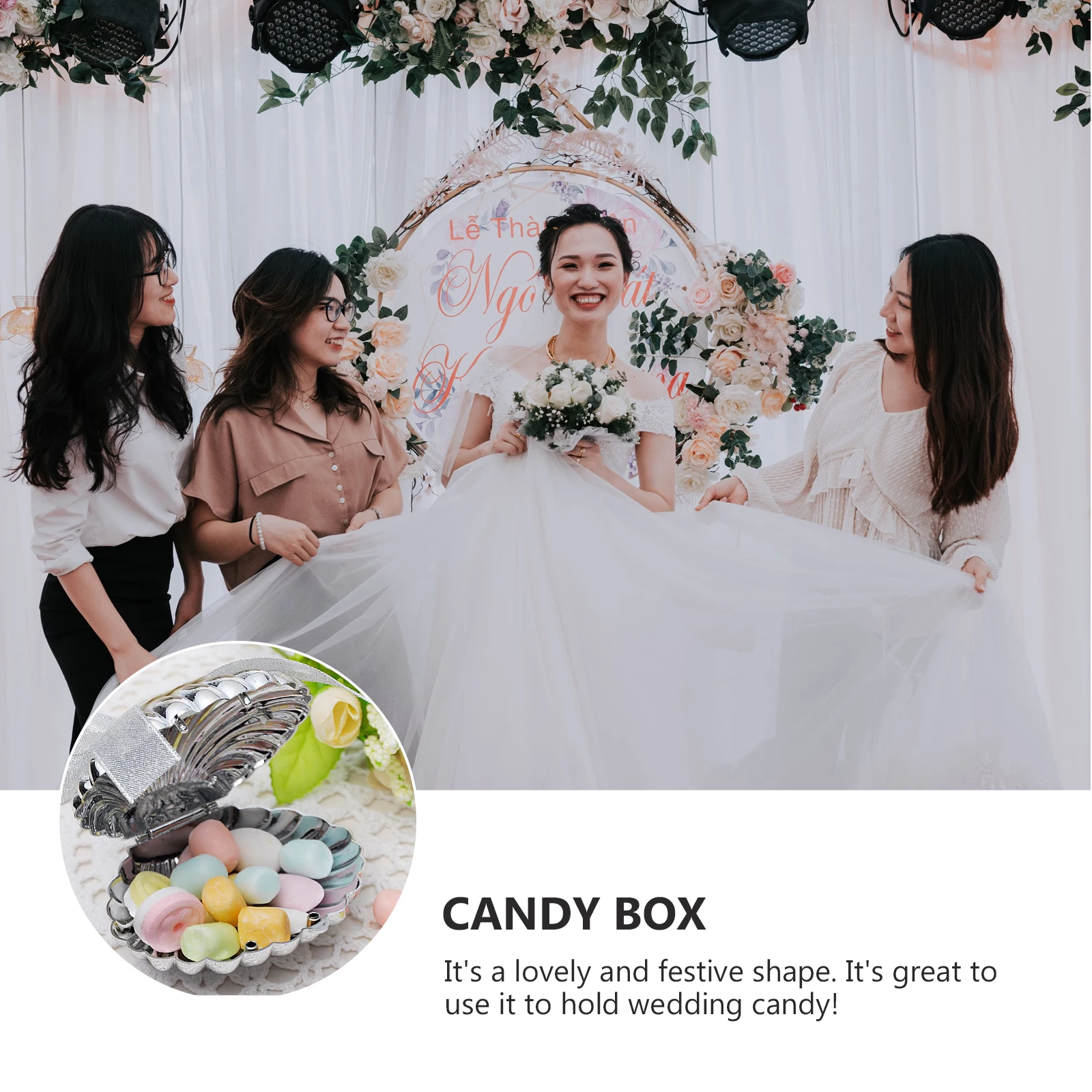 10PCS Creative Wedding Candy Box Delicate Shell Shaped Candy Case Plastic Candy Wrapping Box Compact Shell Shaped Sugar Box
10PCS Creative Wedding Candy Box Delicate Shell Shaped Candy Case Plastic Candy Wrapping Box Compact Shell Shaped Sugar Box