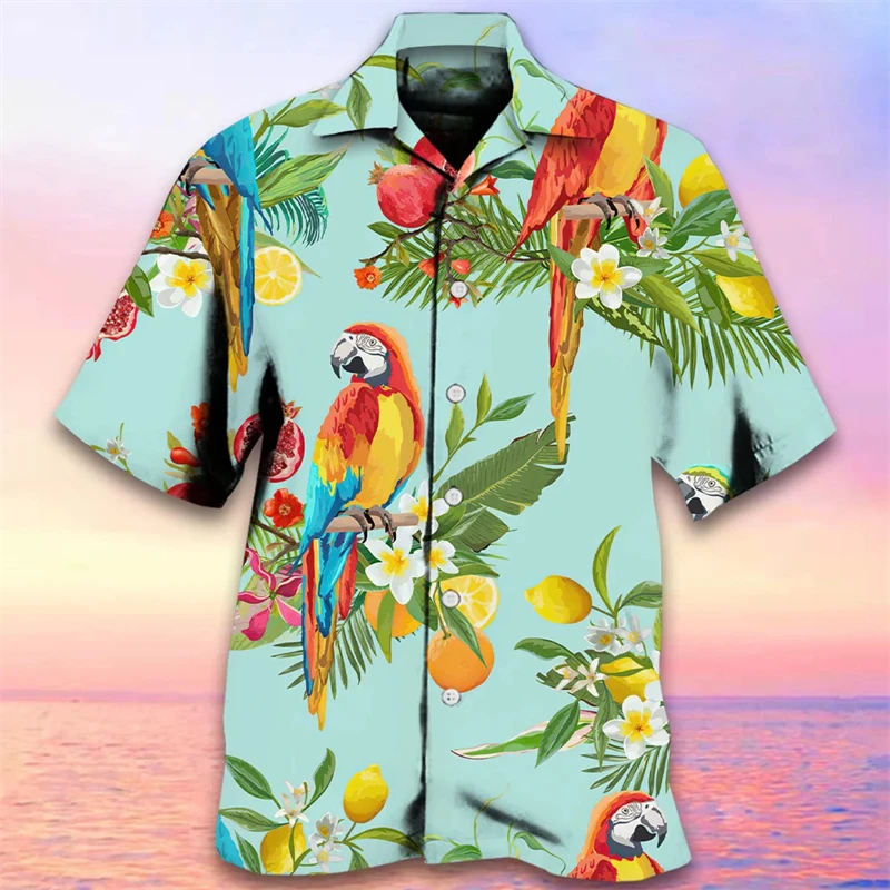 Parrot 3D Printed Men's Shirt With Short Sleeves Summer Casual Animal Print Blouse Fashion Streetwear Hawaiian Flower Shirts
Parrot 3D Printed Men's Shirt With Short Sleeves Summer Casual Animal Print Blouse Fashion Streetwear Hawaiian Flower Shirts