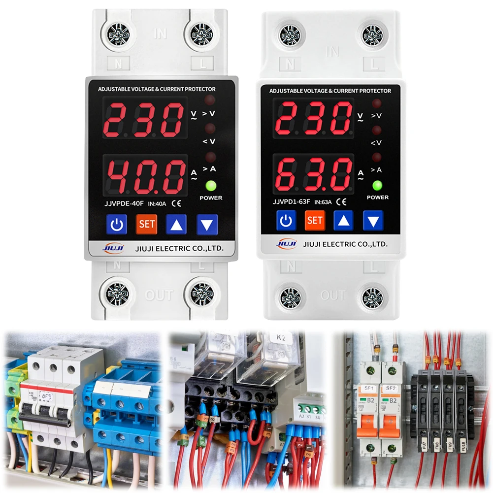 Устройство защиты от перенапряжения и перегрузки по току 40A/63A 220V, стабилизатор выходного напряжения, регулируемая DIN-рейка для бытовой офисной техники
Устройство защиты от перенапряжения и перегрузки по току 40A/63A 220V, стабилизатор выходного напряжения, регулируемая DIN-рейка для бытовой офисной техники