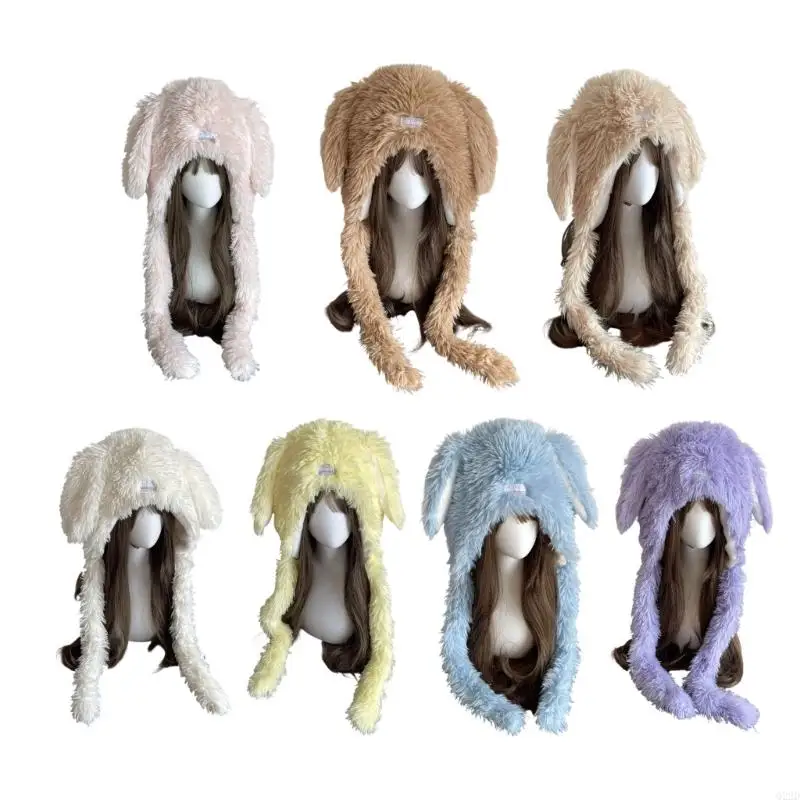 Q22D Breathable Winter Plush Hat Fleece Lining Warm EarFlaps Long Ears Pullover Hat
Q22D Breathable Winter Plush Hat Fleece Lining Warm EarFlaps Long Ears Pullover Hat