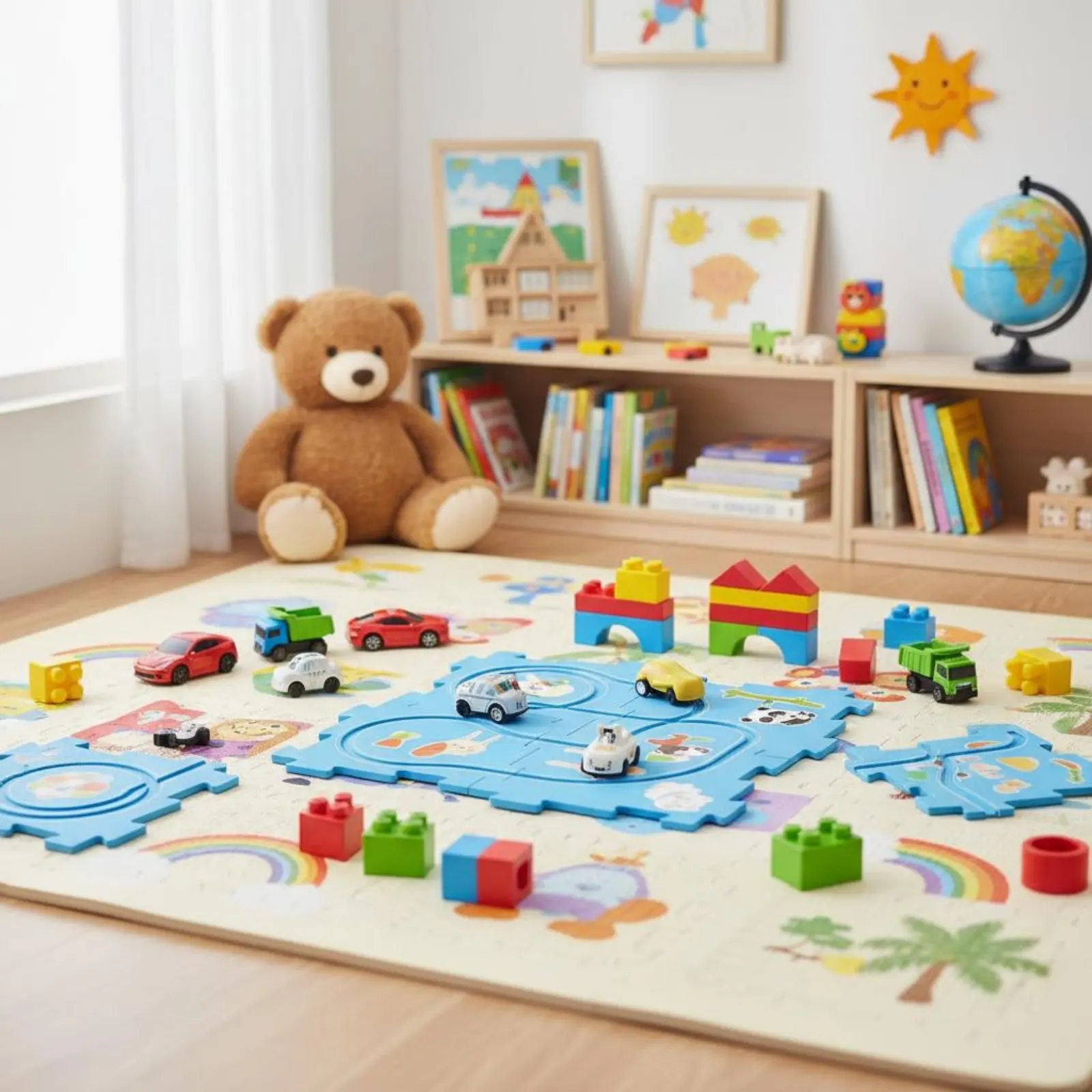 Electric Car Track Playset Sleek Edges DIY Speed Track Assembly for Boys
Electric Car Track Playset Sleek Edges DIY Speed Track Assembly for Boys