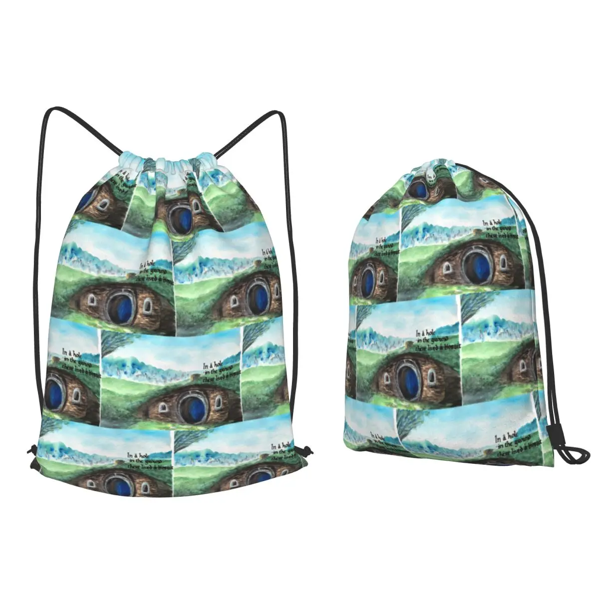 Ground A Hobbit's Watercolor Hillside Home Backpacks Portable Drawstring Bundle Pocket Shoes Bag Book Bags for Travel School
Ground A Hobbit's Watercolor Hillside Home Backpacks Portable Drawstring Bundle Pocket Shoes Bag Book Bags for Travel School