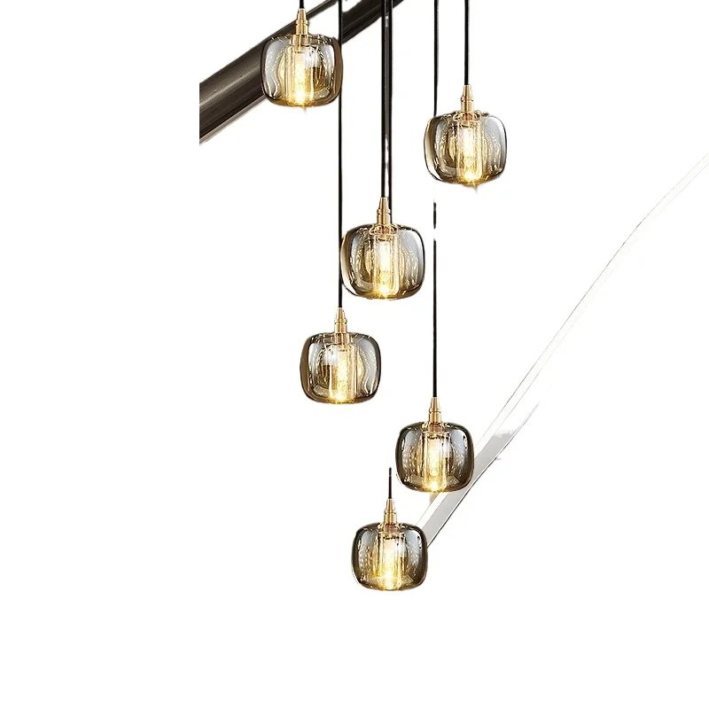 Postmodern duplex villa all-copper lamps light luxury simple atmosphere rotating crystal lamp
Postmodern duplex villa all-copper lamps light luxury simple atmosphere rotating crystal lamp